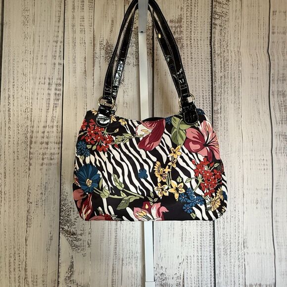 Treviso Women’s Handbag Purse Floral Shoulder Double Strap - Picture 7 of 8